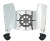 Mercyhurst Lakers Mini Football Helmet Visor Shield w/ Clips - PICK VISOR & LOGO COLOR