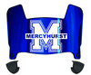 Mercyhurst Lakers Mini Football Helmet Visor Shield w/ Clips - PICK VISOR & LOGO COLOR