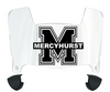 Mercyhurst Lakers Mini Football Helmet Visor Shield w/ Clips - PICK VISOR & LOGO COLOR