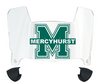 Mercyhurst Lakers Mini Football Helmet Visor Shield w/ Clips - PICK VISOR & LOGO COLOR