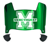 Mercyhurst Lakers Mini Football Helmet Visor Shield w/ Clips - PICK VISOR & LOGO COLOR