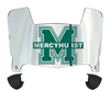 Mercyhurst Lakers Mini Football Helmet Visor Shield w/ Clips - PICK VISOR & LOGO COLOR