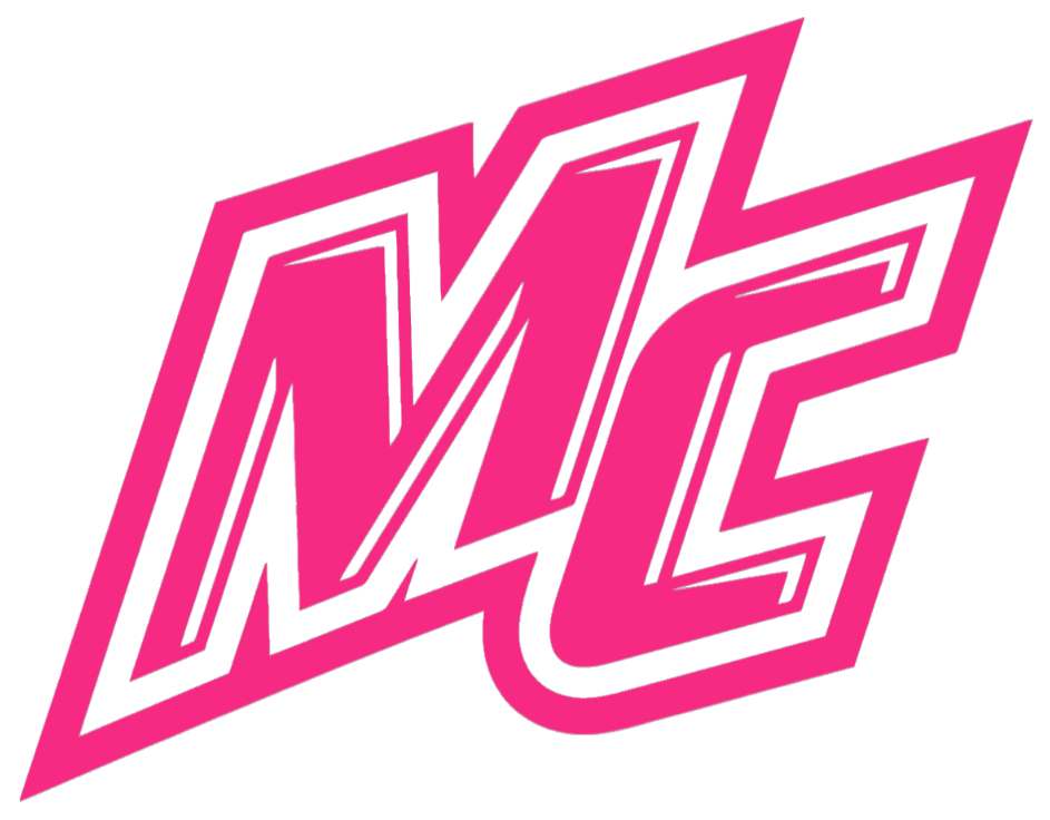 Merrimack Warriors HOT PINK Team Logo Premium DieCut Vinyl Decal PICK SIZE