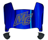 Merrimack Warriors Mini Football Helmet Visor Shield w/ Clips - PICK VISOR & LOGO COLOR
