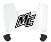 Merrimack Warriors Mini Football Helmet Visor Shield w/ Clips - PICK VISOR & LOGO COLOR