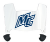 Merrimack Warriors Mini Football Helmet Visor Shield w/ Clips - PICK VISOR & LOGO COLOR
