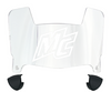 Merrimack Warriors Mini Football Helmet Visor Shield w/ Clips - PICK VISOR & LOGO COLOR