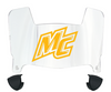 Merrimack Warriors Mini Football Helmet Visor Shield w/ Clips - PICK VISOR & LOGO COLOR