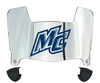 Merrimack Warriors Mini Football Helmet Visor Shield w/ Clips - PICK VISOR & LOGO COLOR