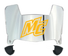Merrimack Warriors Mini Football Helmet Visor Shield w/ Clips - PICK VISOR & LOGO COLOR