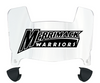 Merrimack Warriors Mini Football Helmet Visor Shield w/ Clips - PICK VISOR & LOGO COLOR