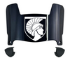 Merrimack Warriors Mini Football Helmet Visor Shield w/ Clips - PICK VISOR & LOGO COLOR