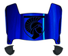 Merrimack Warriors Mini Football Helmet Visor Shield w/ Clips - PICK VISOR & LOGO COLOR