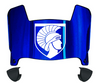 Merrimack Warriors Mini Football Helmet Visor Shield w/ Clips - PICK VISOR & LOGO COLOR