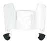 Merrimack Warriors Mini Football Helmet Visor Shield w/ Clips - PICK VISOR & LOGO COLOR