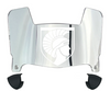 Merrimack Warriors Mini Football Helmet Visor Shield w/ Clips - PICK VISOR & LOGO COLOR