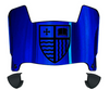 Merrimack Warriors Mini Football Helmet Visor Shield w/ Clips - PICK VISOR & LOGO COLOR