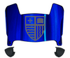 Merrimack Warriors Mini Football Helmet Visor Shield w/ Clips - PICK VISOR & LOGO COLOR