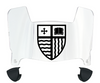 Merrimack Warriors Mini Football Helmet Visor Shield w/ Clips - PICK VISOR & LOGO COLOR