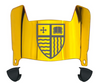 Merrimack Warriors Mini Football Helmet Visor Shield w/ Clips - PICK VISOR & LOGO COLOR