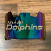 Miami Dolphins Full Size Football Helmet Visor Shield Green Iridium Mirror w/ Clips - PICK LOGO COLOR