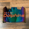 Miami Dolphins Full Size Football Helmet Visor Shield Green Iridium Mirror w/ Clips - PICK LOGO COLOR