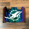 Miami Dolphins Full Size Football Helmet Visor Shield Green Iridium Mirror w/ Clips - PICK LOGO COLOR