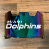 Miami Dolphins Full Size Football Helmet Visor Shield Green Iridium Mirror w/ Clips - PICK LOGO COLOR