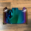 Miami Dolphins Full Size Football Helmet Visor Shield Green Iridium Mirror w/ Clips - PICK LOGO COLOR