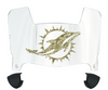 Miami Dolphins Limited Edition Mini Football Helmet Visor Shield w/ Clips - PICK VISOR & LOGO COLOR