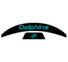 Miami Dolphins MIDI Mid Size SpeedFlex Football Helmet Front & Back Bumper Decal Set - Pick Color