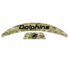 Miami Dolphins MIDI Mid Size SpeedFlex Football Helmet Front & Back Bumper Decal Set - Pick Color