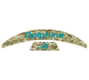 Miami Dolphins MIDI Mid Size SpeedFlex Football Helmet Front & Back Bumper Decal Set - Pick Color