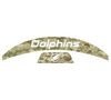 Miami Dolphins MIDI Mid Size SpeedFlex Football Helmet Front & Back Bumper Decal Set - Pick Color