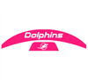 Miami Dolphins MIDI Mid Size SpeedFlex Football Helmet Front & Back Bumper Decal Set - Pick Color