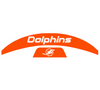 Miami Dolphins MIDI Mid Size SpeedFlex Football Helmet Front & Back Bumper Decal Set - Pick Color