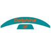 Miami Dolphins MIDI Mid Size SpeedFlex Football Helmet Front & Back Bumper Decal Set - Pick Color