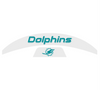 Miami Dolphins MIDI Mid Size SpeedFlex Football Helmet Front & Back Bumper Decal Set - Pick Color