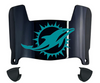 Miami Dolphins Mini Football Helmet Visor Shield w/ Clips - PICK VISOR & LOGO COLOR