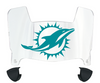 Miami Dolphins Mini Football Helmet Visor Shield w/ Clips - PICK VISOR & LOGO COLOR