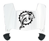 Miami Dolphins Retro Throwback Mini Football Helmet Visor Shield w/ Clips - PICK VISOR & LOGO COLOR