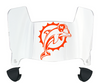 Miami Dolphins Retro Throwback Mini Football Helmet Visor Shield w/ Clips - PICK VISOR & LOGO COLOR