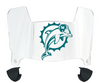 Miami Dolphins Retro Throwback Mini Football Helmet Visor Shield w/ Clips - PICK VISOR & LOGO COLOR