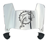 Miami Dolphins Retro Throwback Mini Football Helmet Visor Shield w/ Clips - PICK VISOR & LOGO COLOR
