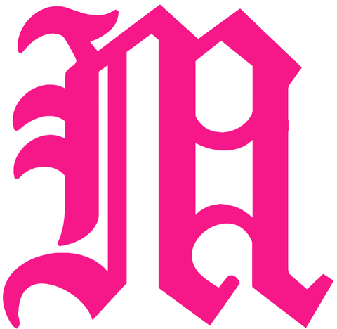 Miami Hurricanes Hot Pink Alternate M Logo Premium DieCut Vinyl Decal PICK SIZE