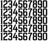 Miami Marlins Baseball Helmet Jersey Style Vinyl Number Decal Sheet Set of 50 #0-9 - Pick Color & Size