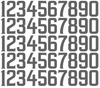 Miami Marlins Baseball Helmet Jersey Style Vinyl Number Decal Sheet Set of 50 #0-9 - Pick Color & Size