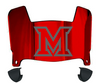 Miami Ohio Redhawks Mini Football Helmet Visor Shield w/ Clips - PICK VISOR & LOGO COLOR