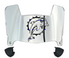 Miami Dolphins Limited Edition Mini Football Helmet Visor Shield w/ Clips - PICK VISOR & LOGO COLOR