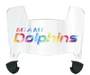 Miami Dolphins Limited Edition Mini Football Helmet Visor Shield w/ Clips - PICK VISOR & LOGO COLOR